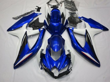 Blau Schwarz & Weiß 08-10 GSXR 600-750 Motorrad Verkleidung