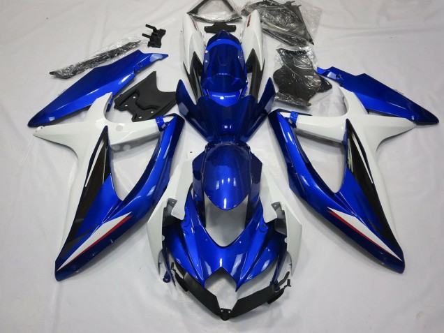 Blau Schwarz & Weiß 08-10 GSXR 600-750 Motorrad Verkleidung Blau Schwarz & Weiß 08-10 GSXR 600-750 Motorrad Verkleidung