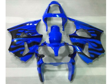Blau & Schwarz Flamme 00-02 ZX6R Motorrad Verkleidung