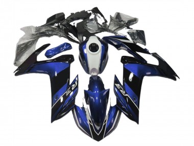 Blau & Schwarz Glänzend 15-18 R3 Motorrad Verkleidung