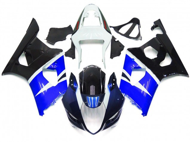 Blau & Schwarz Glänzend Custom Stil 03-04 GSXR 1000 Motorrad Verkleidung Blau & Schwarz Glänzend Custom Stil 03-04 GSXR 1000 Motorrad Verkleidung
