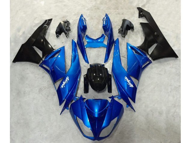 Blau & Schwarz Ninja 09-12 ZX6R Motorrad Verkleidung
