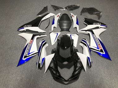 Blau Schwarz & Weiß Schrift 11-24 GSXR 600-750 Motorrad Verkleidung