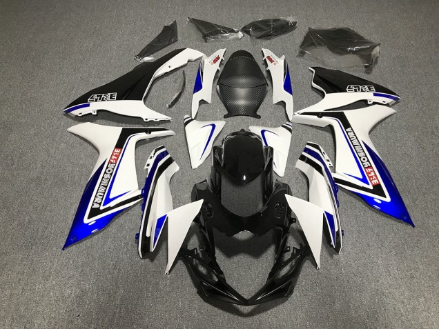 Blau Schwarz & Weiß Schrift 11-24 GSXR 600-750 Motorrad Verkleidung
