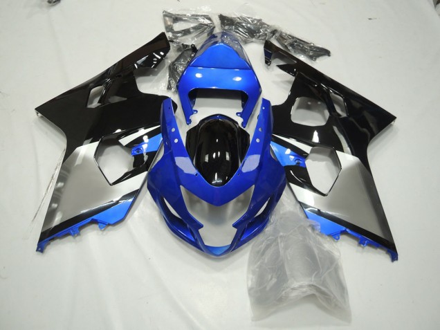 Blau Schwarz & Silber 04-05 GSXR 600-750 Motorrad Verkleidung Blau Schwarz & Silber 04-05 GSXR 600-750 Motorrad Verkleidung