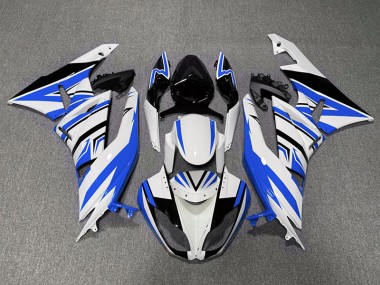 Blau-Weiß-Schwarz-Zack 09-12 ZX6R Motorrad Verkleidung