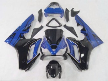 Blaue Flagge / Schwarz 06-08 Daytona 675 Motorrad Verkleidung