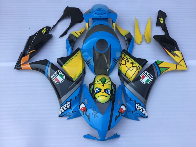 Blaue Haizähne 12-16 CBR1000RR Motorrad Verkleidung Blaue Haizähne 12-16 CBR1000RR Motorrad Verkleidung