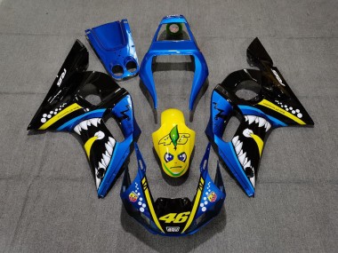 Blauer & Gelber Hai 98-02 R6 Motorrad Verkleidung