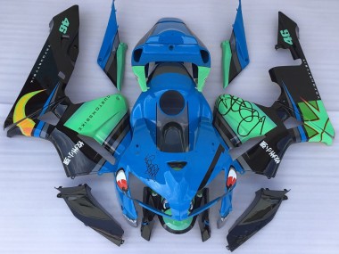 Blauer Hai & Grün 05-06 CBR600RR Motorrad Verkleidung