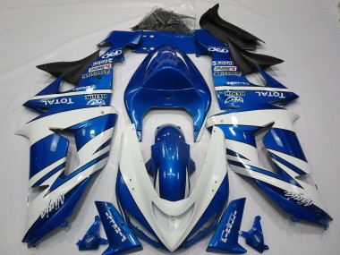 Blauweißer Ninja 06-07 ZX10R Motorrad Verkleidung