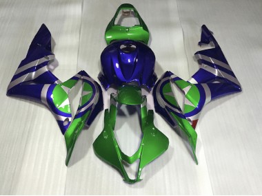 Blaugrün Captain America 07-08 CBR600RR Motorrad Verkleidung