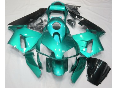 Blaugrün Schlicht 03-04 CBR600RR Motorrad Verkleidung