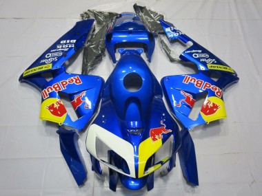 Blaurot Bull Stil 05-06 CBR600RR Motorrad Verkleidung