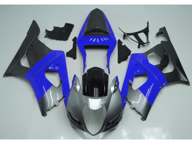 Blausilber & Schwarz 03-04 GSXR 1000 Motorrad Verkleidung
