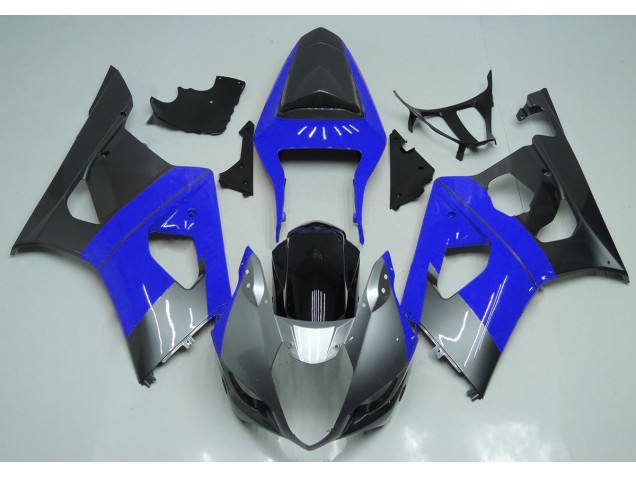 Blausilber & Schwarz 03-04 GSXR 1000 Motorrad Verkleidung
