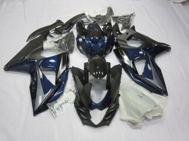 Blausilber & Schwarz 09-16 GSXR 1000 Motorrad Verkleidung