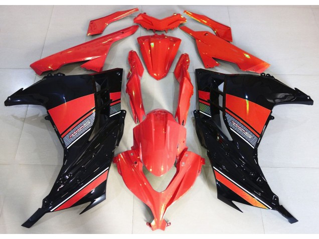 Candy Red & Schwarz 13-18 Ninja 300 Motorrad Verkleidung