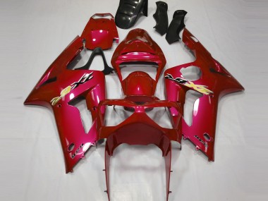 Candy Rot 03-04 ZX6R Motorrad Verkleidung