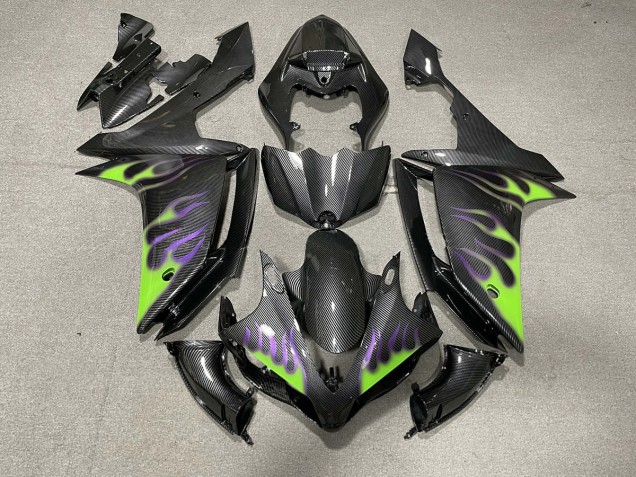 Carbonfaser-Stil Mit Flammen 07-08 R1 Motorrad Verkleidung Carbonfaser-Stil Mit Flammen 07-08 R1 Motorrad Verkleidung