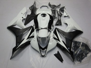Clean Schwarz & Weiß 07-08 CBR600RR Motorrad Verkleidung