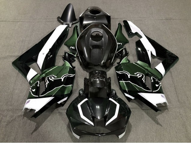 Custom Grün Carbonfaser Bull 13-23 CBR600RR Motorrad Verkleidung