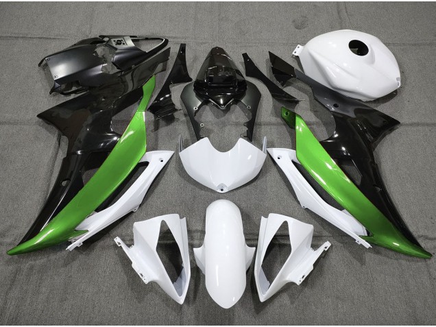 Custom Grün Schwarz & Weiß 08-16 R6 Motorrad Verkleidung