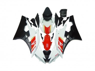 Custom Matt Schwarz & Rot Mit Weiß 06-07 R6 Motorrad Verkleidung