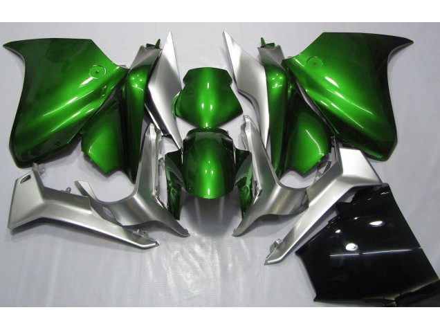 Dunkelgrün & Silber 10-13 VFR1200 Motorrad Verkleidung Dunkelgrün & Silber 10-13 VFR1200 Motorrad Verkleidung