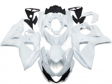 Einfarbig Glänzend Weiß 09-16 GSXR 1000 Motorrad Verkleidung