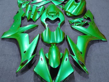 Einfarbig Grün 04-06 R1 Motorrad Verkleidung