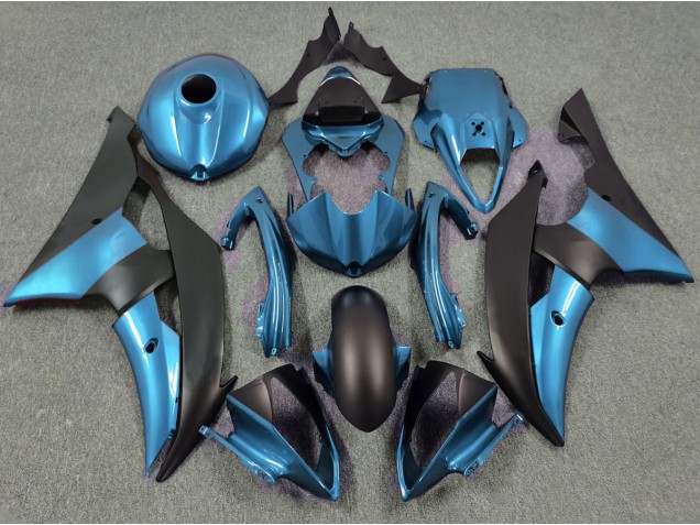 Elektrisches Blau & Matt Schwarz 08-16 R6 Motorrad Verkleidung