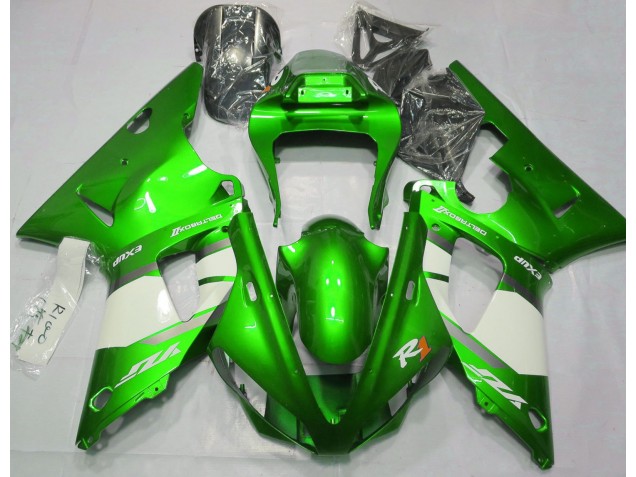 Elektrisches Grün & Weiß 00-01 R1 Motorrad Verkleidung