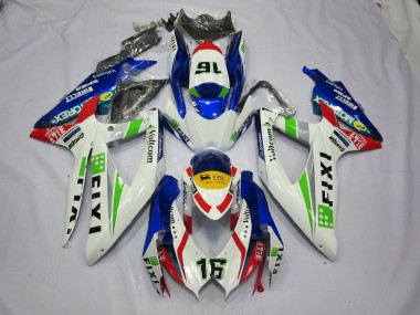 Fixi Blau 08-10 GSXR 600-750 Motorrad Verkleidung