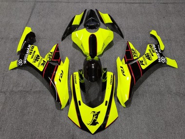Florogelb & Schwarz 15-19 R1 Motorrad Verkleidung