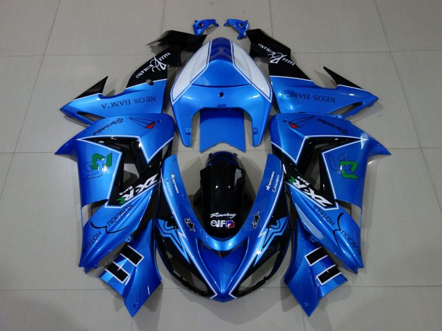 Flüssigblau & Logos 06-07 ZX10R Motorrad Verkleidung
