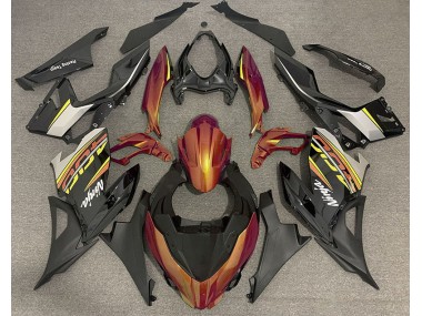 Flüssiges Orange & Grau 18-23 Ninja 400 Motorrad Verkleidung