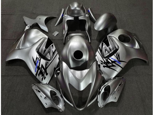 Flüssiges Silber & Blau 08-20 GSXR 1300 Motorrad Verkleidung