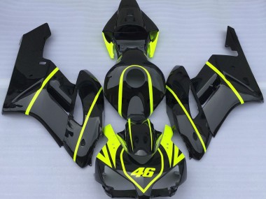 Ganz In Schwarz & High Viz 46 04-05 CBR1000RR Motorrad Verkleidung