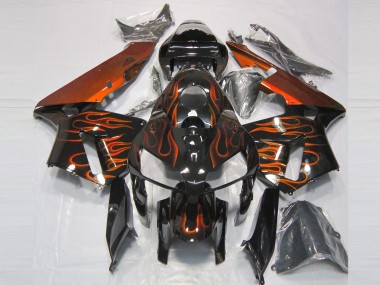 Gebranntes Orange Flame 05-06 CBR600RR Motorrad Verkleidung
