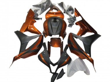 Gebranntes Orange & Matt Schwarz 07-08 CBR600RR Motorrad Verkleidung