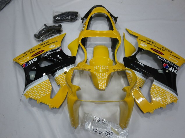 Gelb Elf 00-02 ZX6R Motorrad Verkleidung