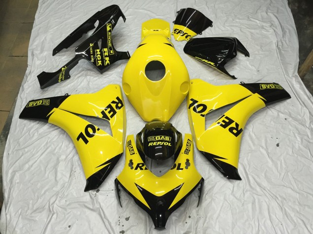 Gelb Glänzend Repsol 08-11 CBR1000RR Motorrad Verkleidung Gelb Glänzend Repsol 08-11 CBR1000RR Motorrad Verkleidung