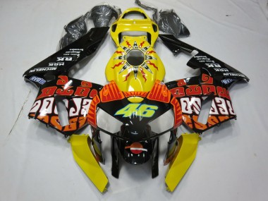 Gelb Rossi 05-06 CBR600RR Motorrad Verkleidung