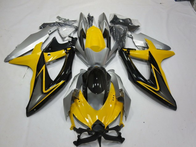 Gelb Schwarz 08-10 GSXR 600-750 Motorrad Verkleidung