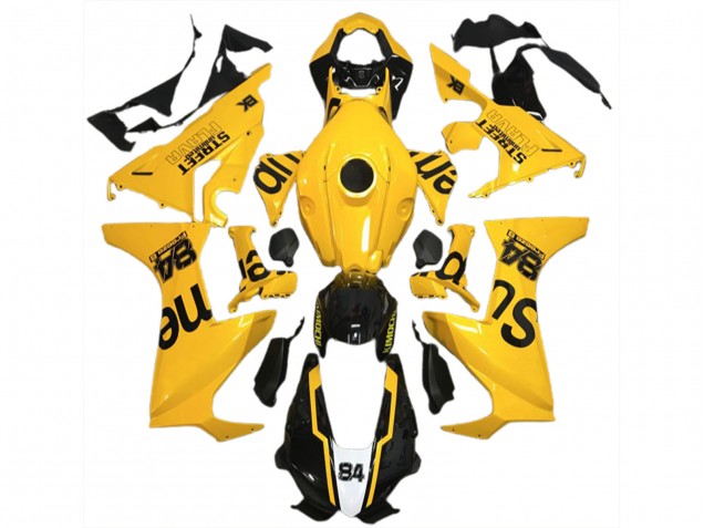 Gelber Street Flava 17-23 CBR1000RR Motorrad Verkleidung