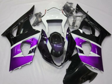 Glanz Lila & Weiß 03-04 GSXR 1000 Motorrad Verkleidung