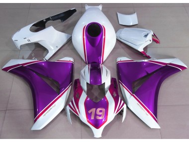 Glanz Lila & Weiß 08-11 CBR1000RR Motorrad Verkleidung