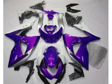 Glanz Lila & Weiß 09-16 GSXR 1000 Motorrad Verkleidung