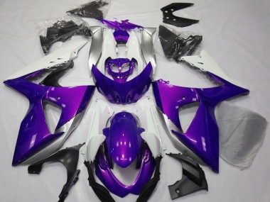 Glanz Lila & Weiß 09-16 GSXR 1000 Motorrad Verkleidung